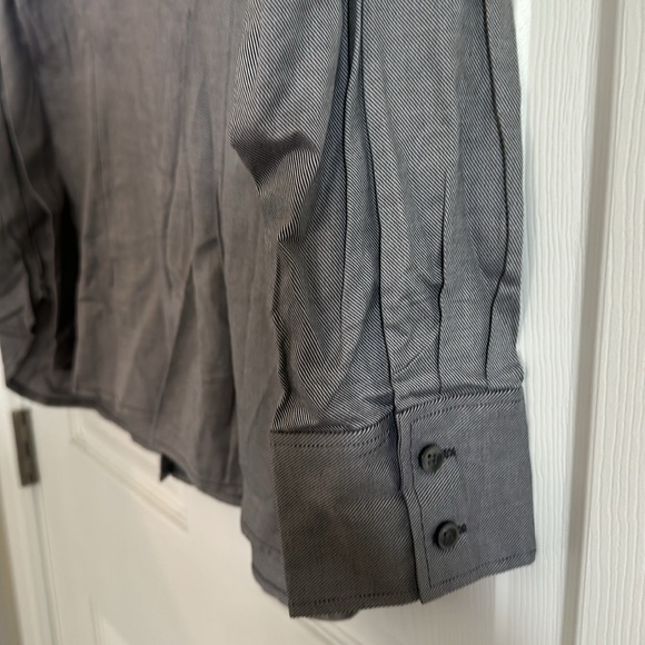 Ann Taylor Charcoal Dress Shirt NWT - Picture 3 of 7